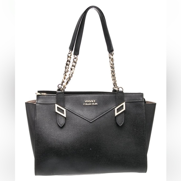 Versace Collection Leather Tote - Picture 3 of 11